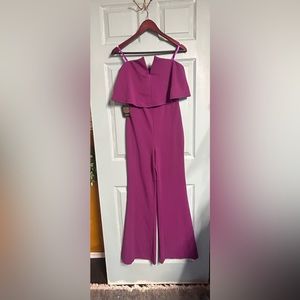 NWT Bebe strapless Jumpsuit stretch fabric